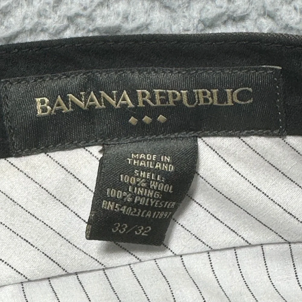 Banana Republic Men's Wool Blend Dress Pants Brown Size‎ 33x32 Career Office